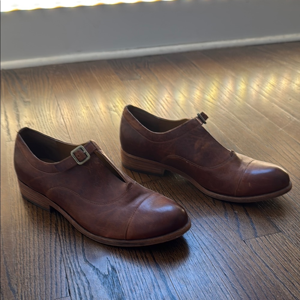 Men's Brown Kork-Ease Leather Shoes